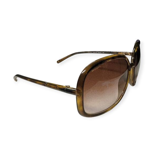 Burberry 4002 Oversized Brown Sunglasses Round Tortoise Shell Frames w/ Case VTG main image 5